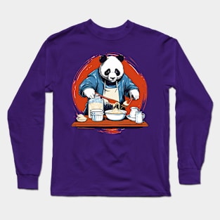 chef panda bear Long Sleeve T-Shirt